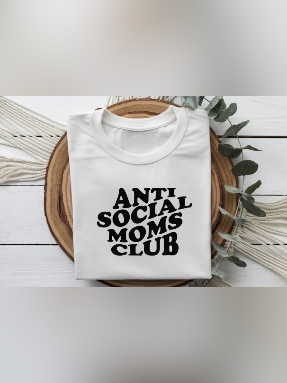 Anti Social Moms Club Tee | Funny Mom Shirt | Introvert Mom Graphic Tee